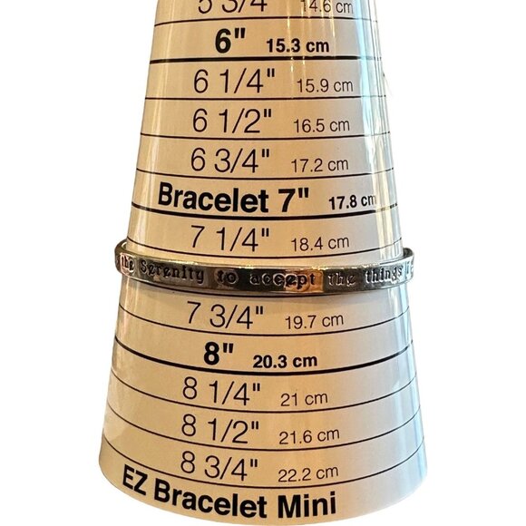 Brighton Serenity Silver Tone Prayer Cuff Bracelet - Picture 4 of 6